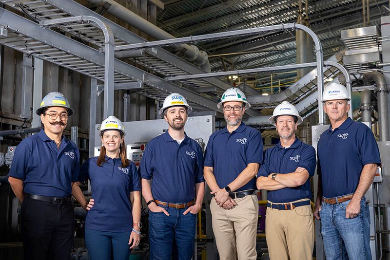 From left to right: Germano Salazar-Benites, Lauren Zuravnsky Mack Pearce, Mike Hess, Dan Holloway, Dr. Charles Bott