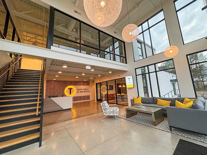 TASTE headquarters&rsquo; warm and contemporary lobby sets the tone